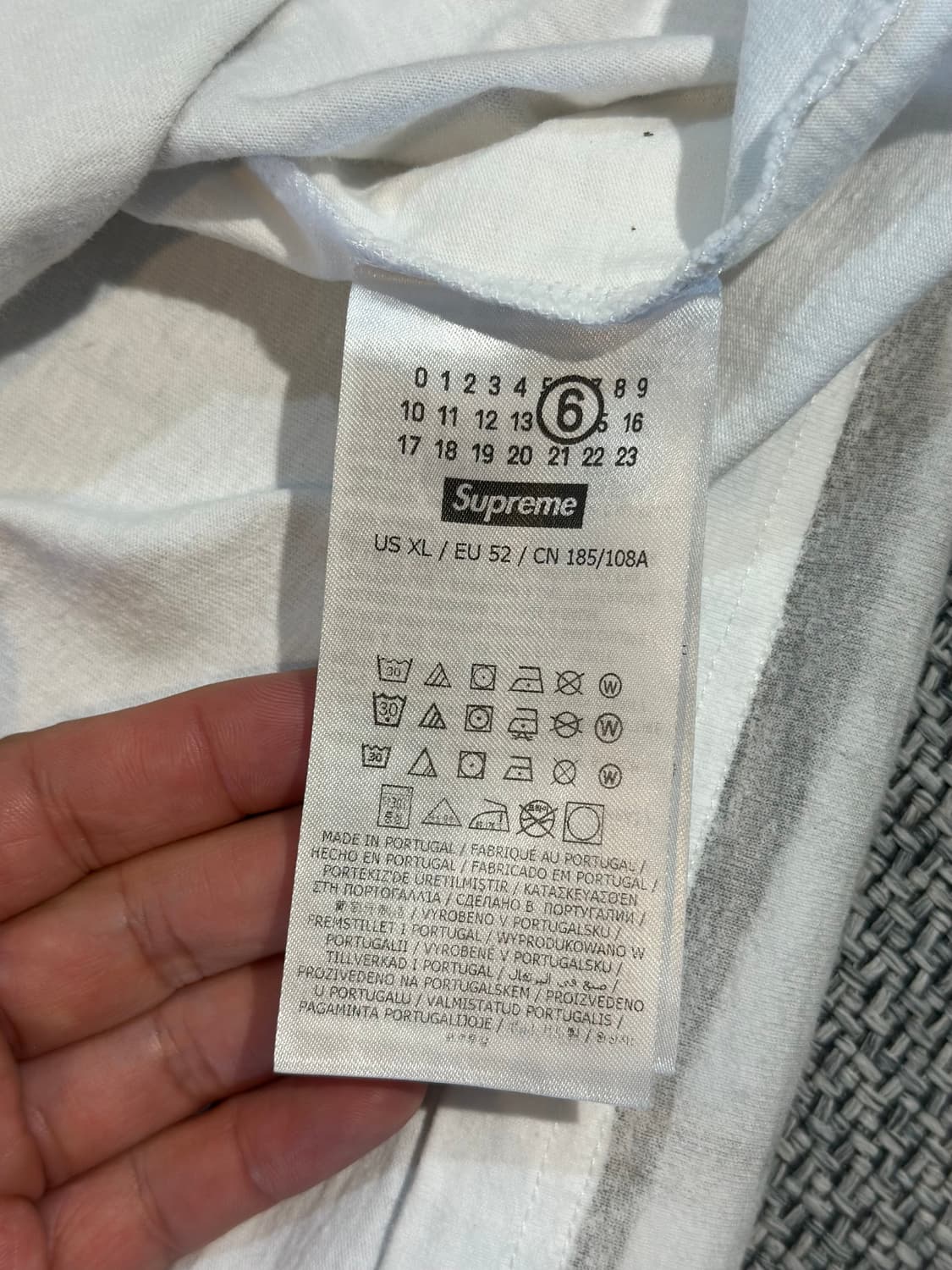 슈프림 x 마르지엘라 박스로고 반팔 상품이미지6