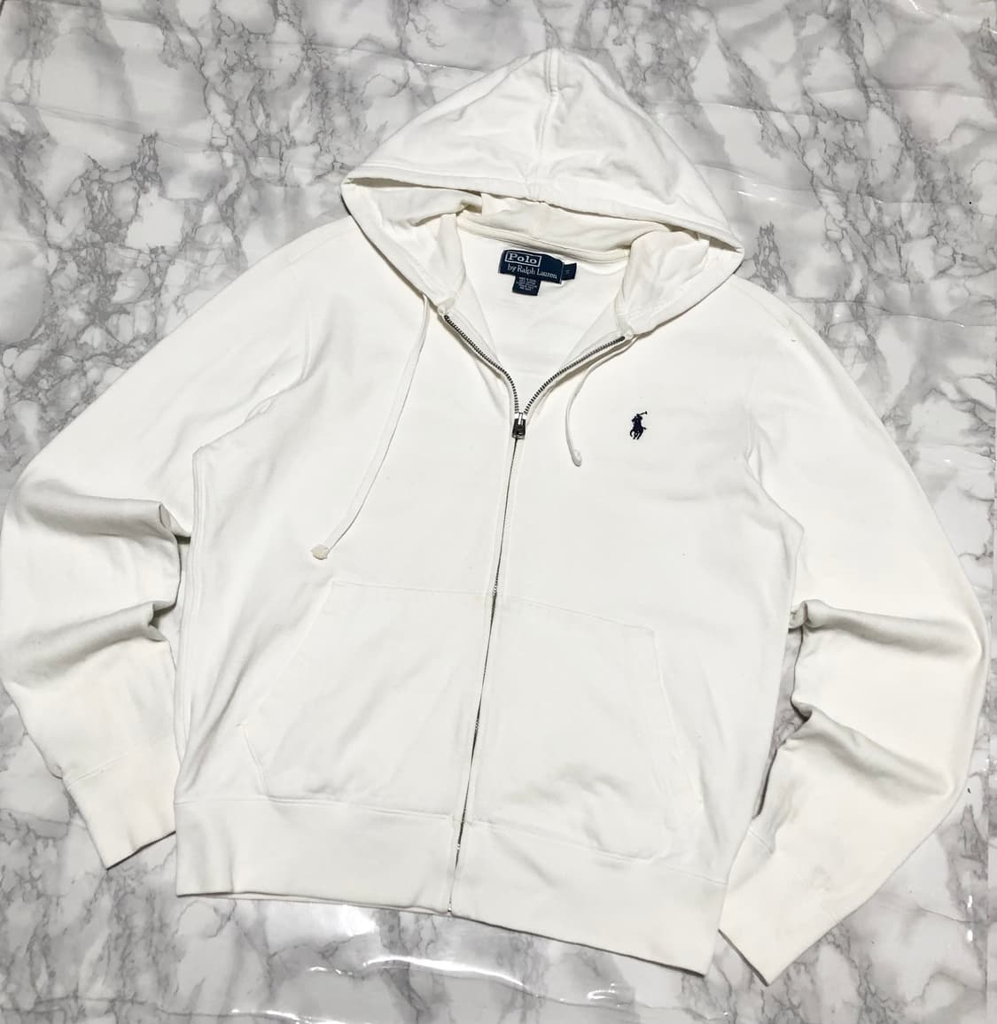 폴로 랄프로렌 후드집업 자켓 화이트 상품이미지1