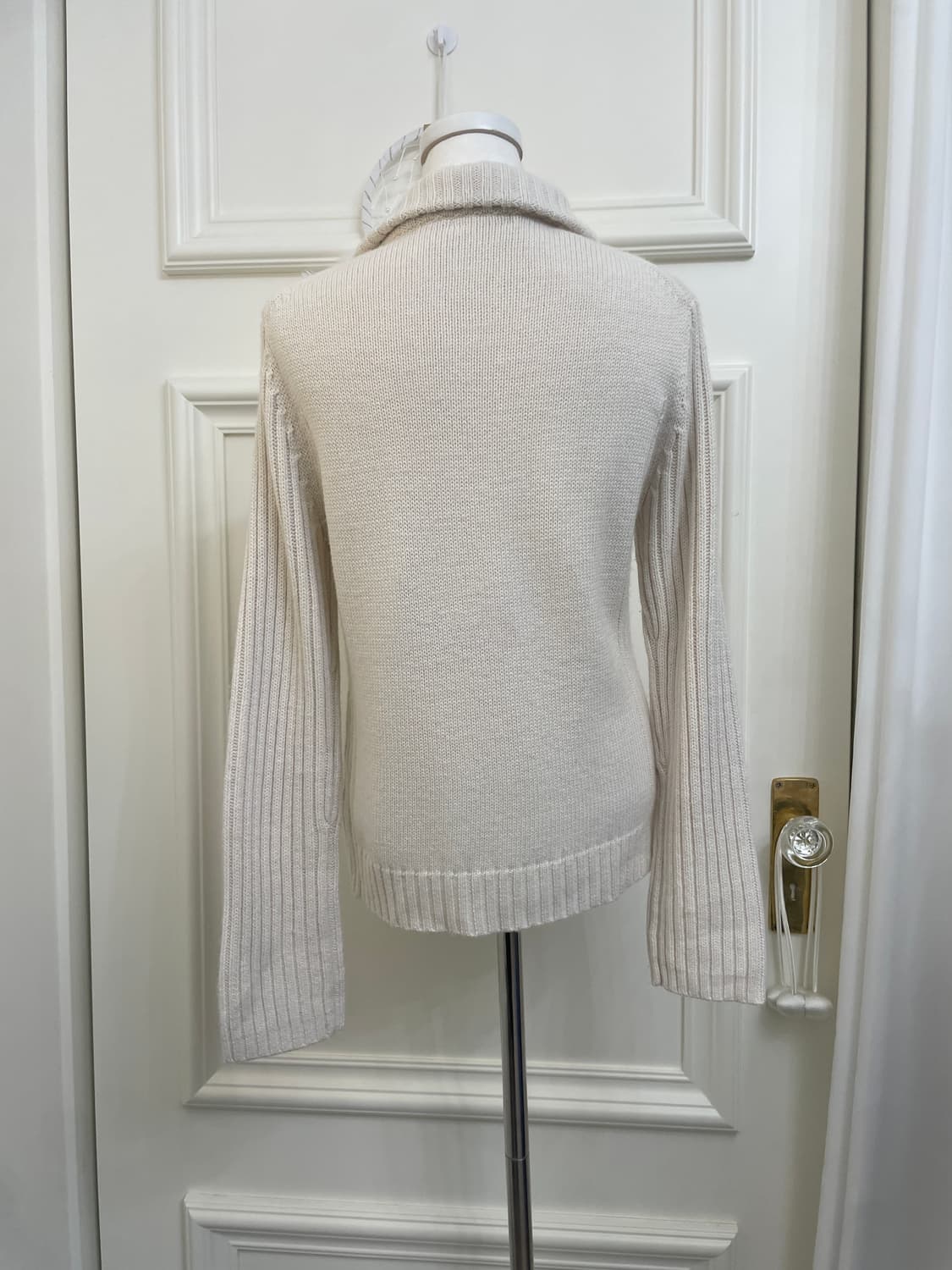 cool ivory sleeve rib collar zip-up 상품이미지3