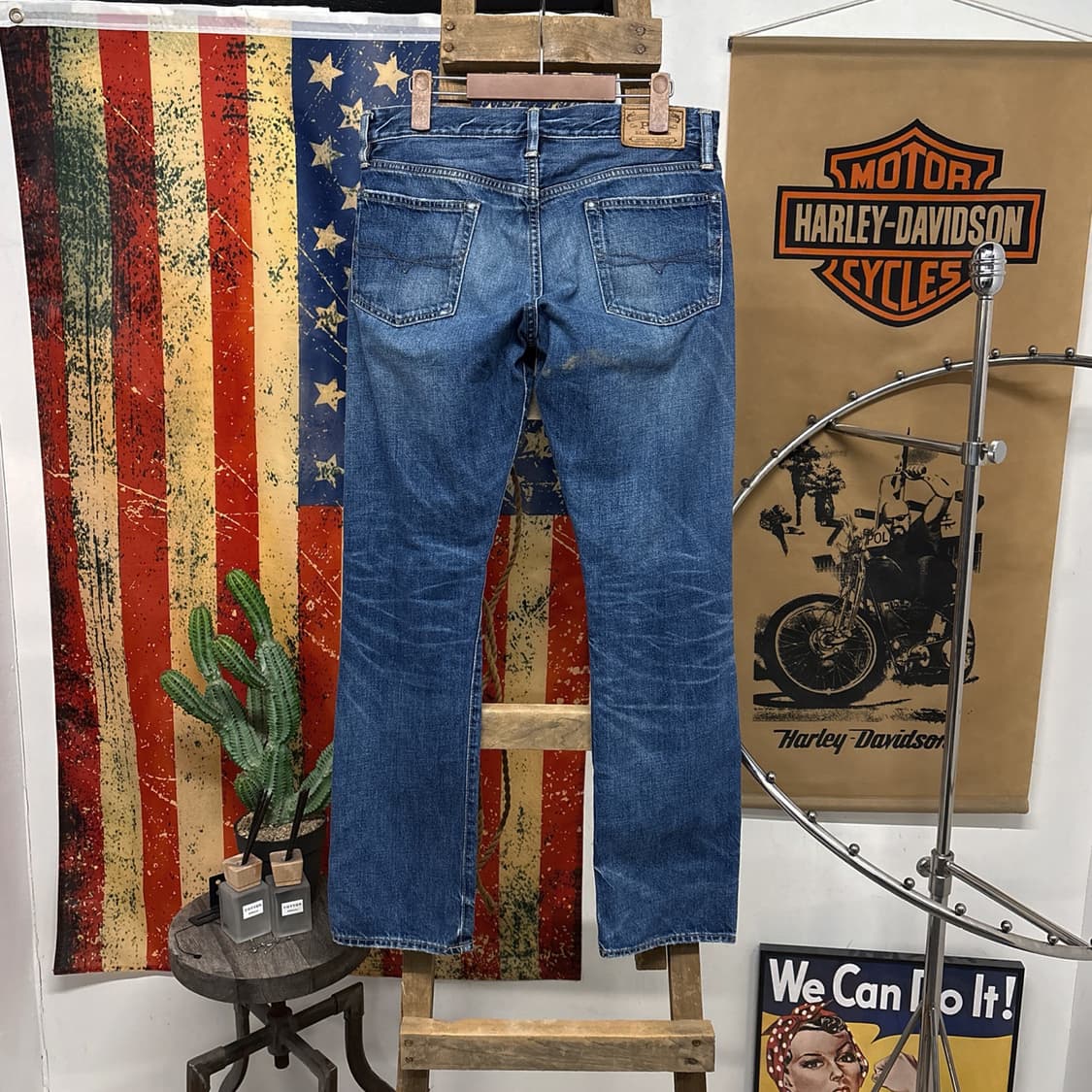 폴로 랄프로렌 바릭 슬림 스트레이트 데미지 데님팬츠 N714 상품이미지2