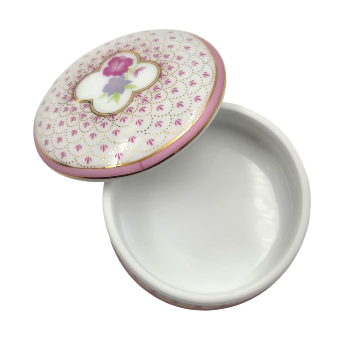 90s 키시마 백자 핑크 플로랄 테이블&램프 세트 상품이미지8