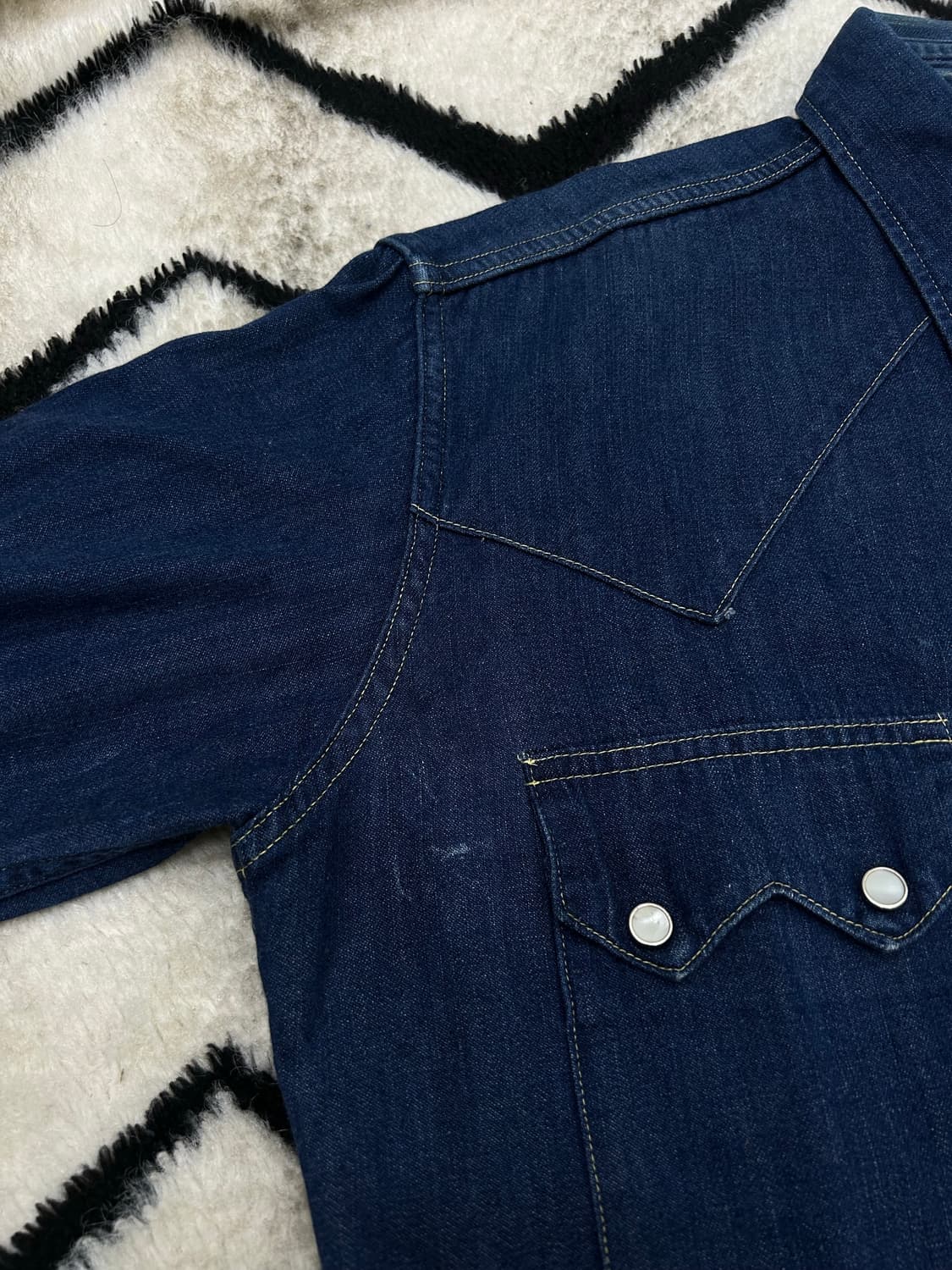 [L]조맥코이 랜치맨 웨스턴 데님셔츠/스냅버튼/진청 상품이미지4