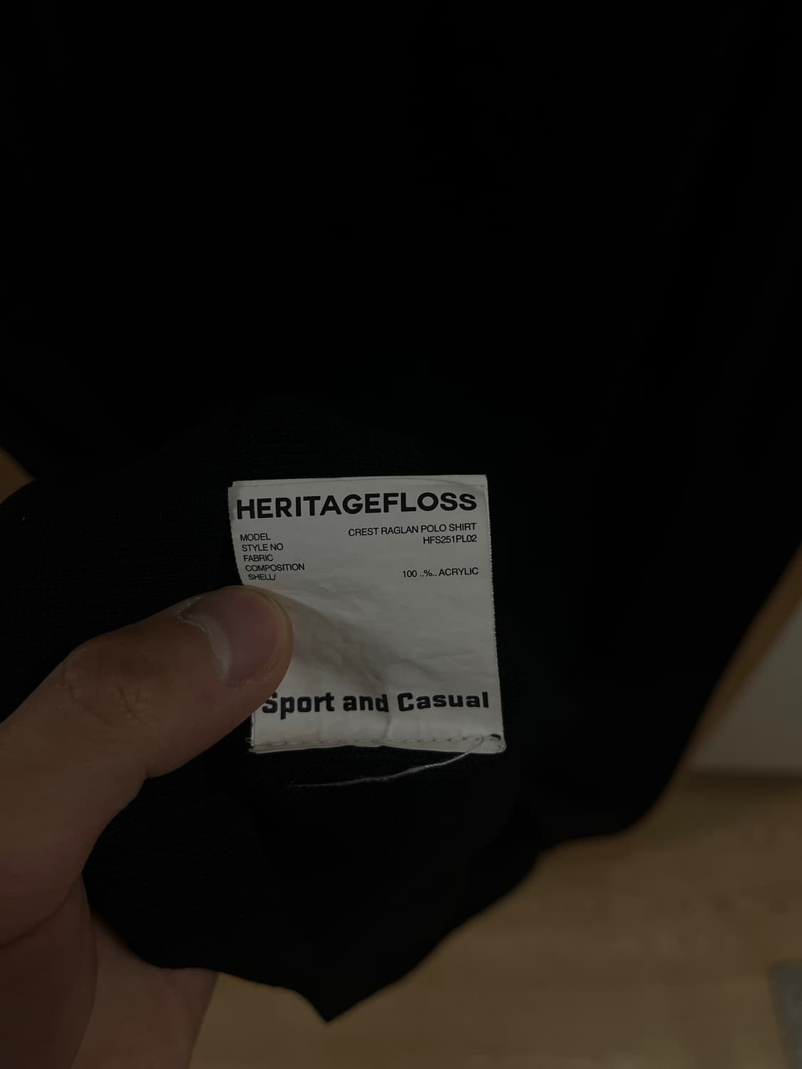 (L) 헤리티지플로스 CREST RAGLAN POLO SHIRT 상품이미지4