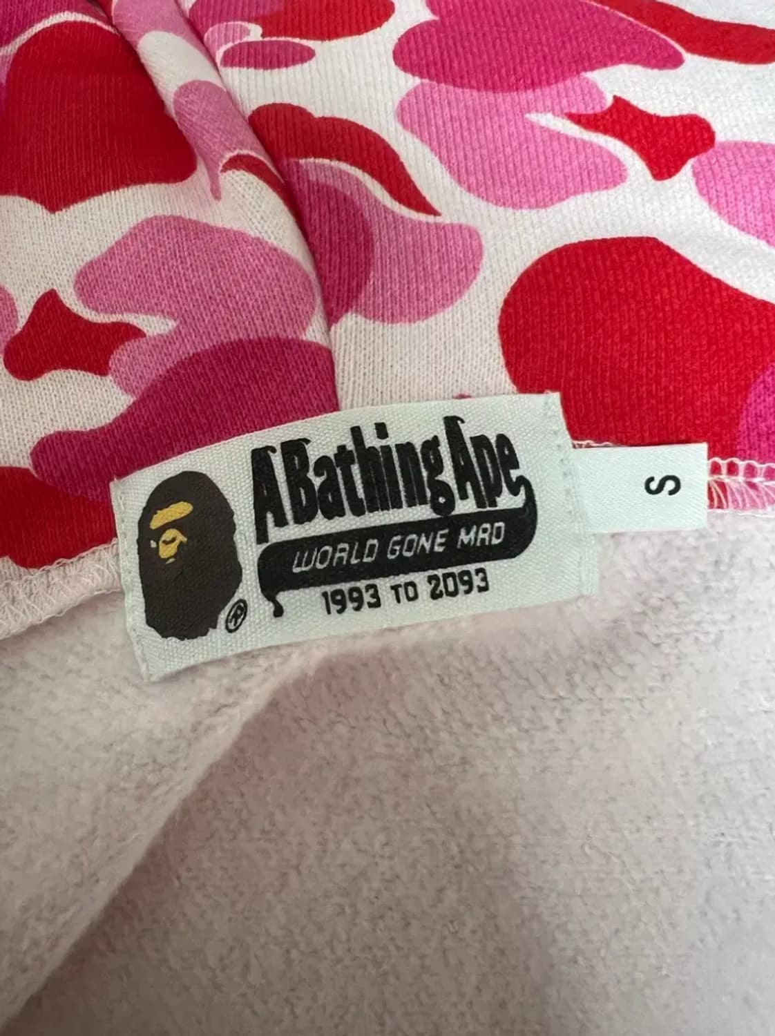 베이프 핑크 후드집업 / S 상품이미지4