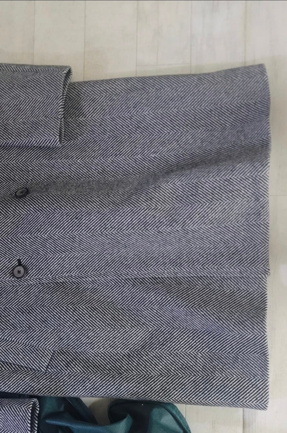 앤더슨벨 울 캐시 조나스 헤링본 오버 코트 L 상품이미지3