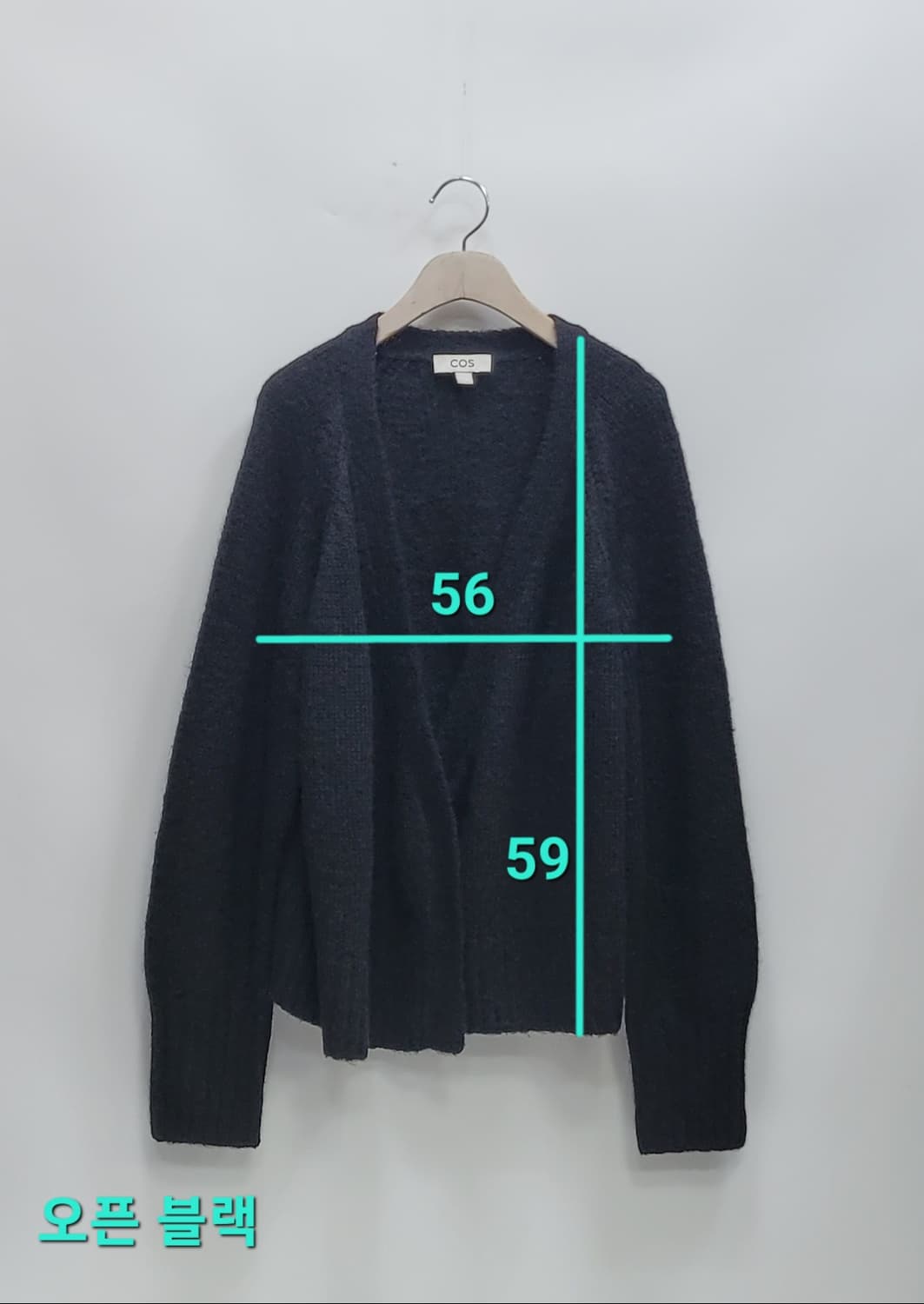 COS 코스 알파카 울 오픈 가디건 / 여 S 블랙

 상품이미지10