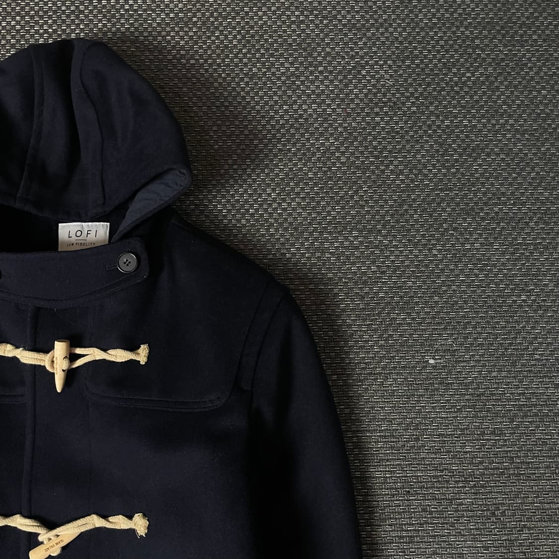 로파이 네이비 떡볶이 더플코트 L 상품이미지3