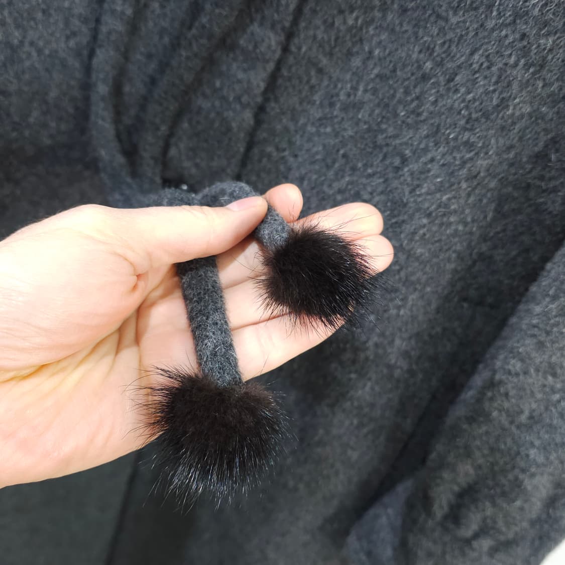 JAPAN 빈티지 MON GREGRAN YAMAKI 알파카 울코트 상품이미지4