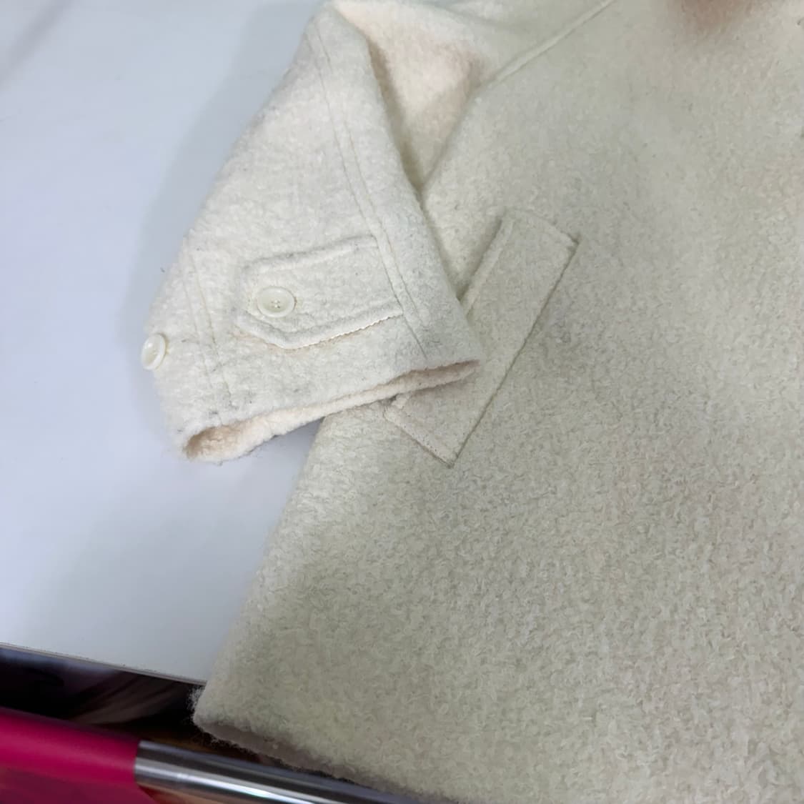 우먼FREE LUUL 루엘 크림 울자켓 상품이미지2