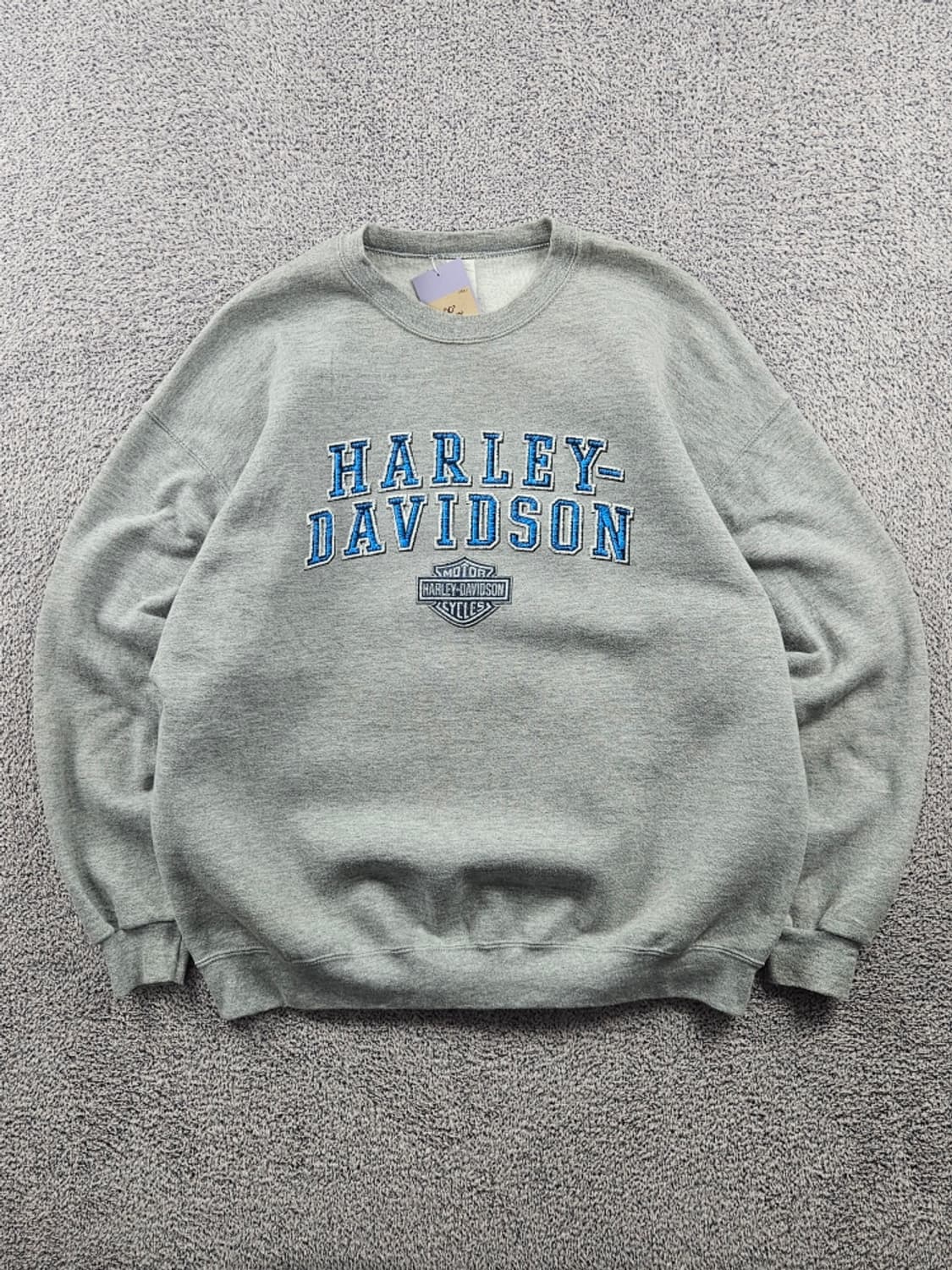 00's 할리데이비슨 애쉬버러 스펠아웃 맨투맨 스웻셔츠(XL)/10941 상품이미지1
