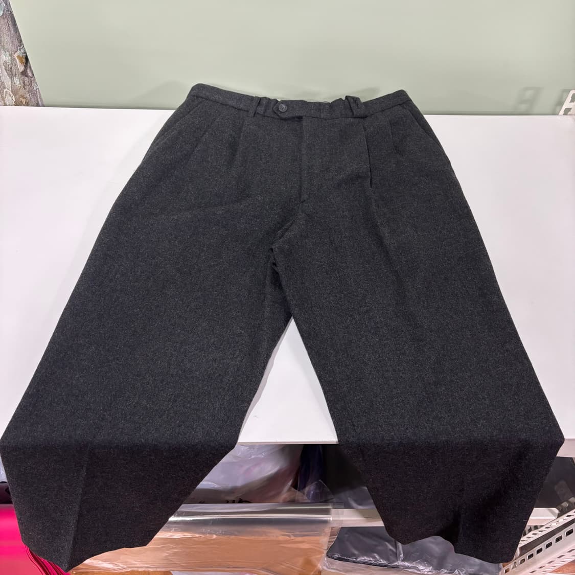 30-31 입생로랑 YSL 레귤러핏 차콜 울 슬랙스 상품이미지7