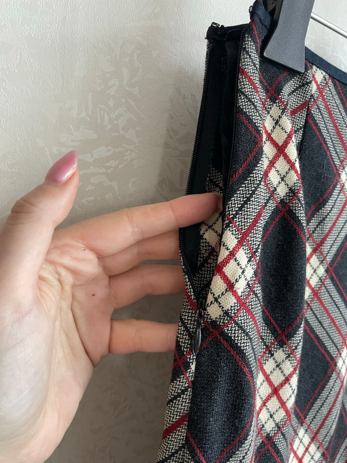 일본 빈티지 체크 롱스커트 55 상품이미지5