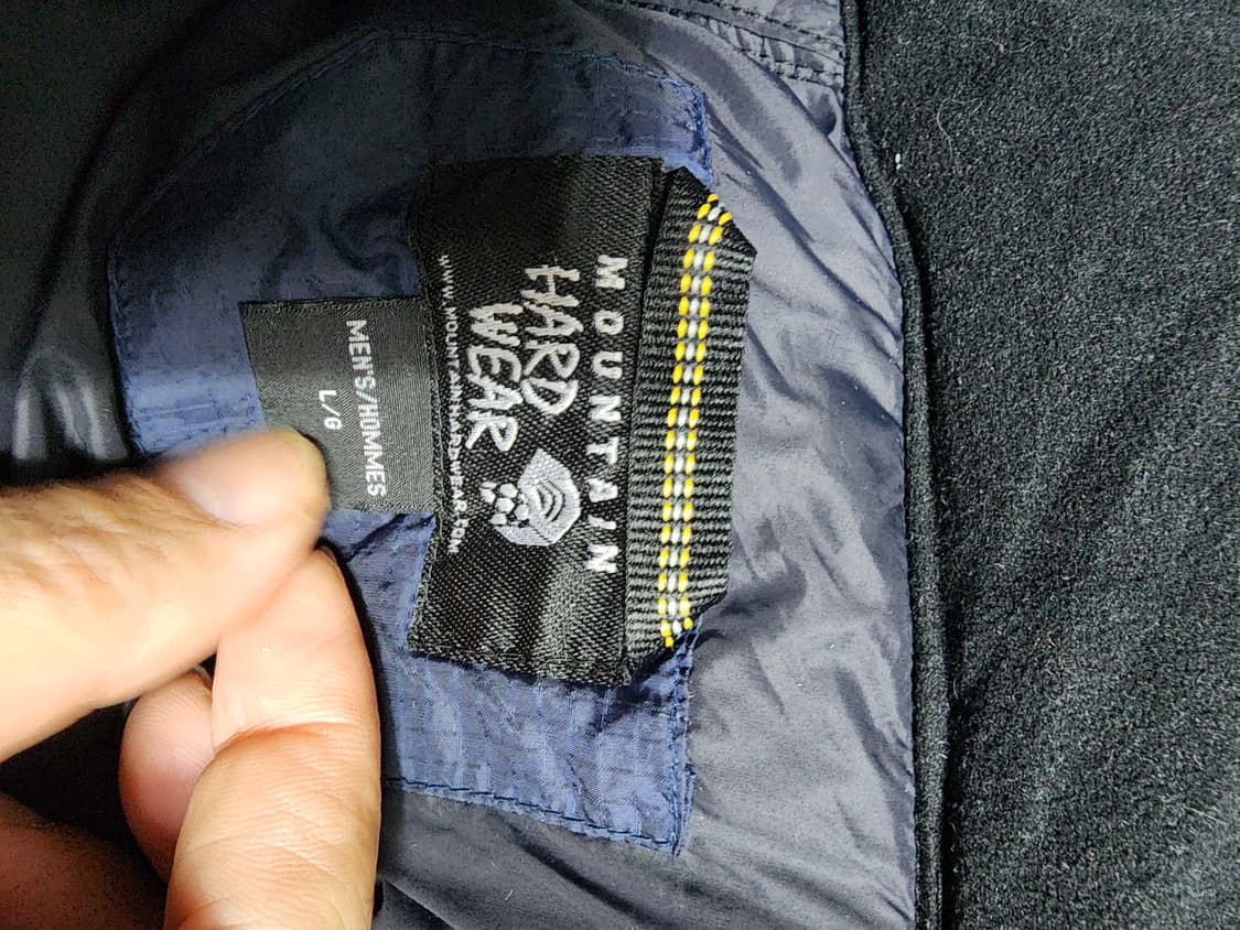 마운틴하드웨어 에어쉴드 구스 패딩 자켓 블루/블랙 상품이미지3