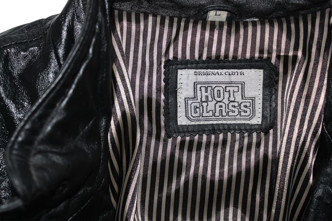 1990s USA HOTGLASS 카우레더 카코트 상품이미지2