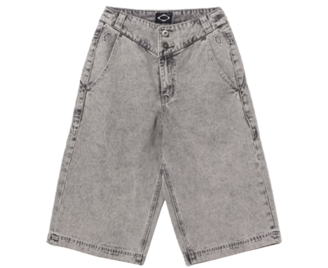 미스치프 워시드 버뮤다 팬츠 블리치드 그레이 상품이미지1
