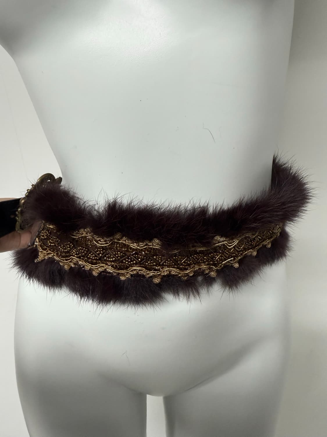 00s fur jewerly belt 상품이미지3