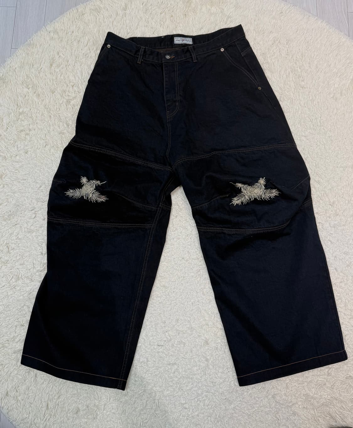 아오이로 오오키 페더 데님 팬츠 다크 인디고 사이즈 1 상품이미지2