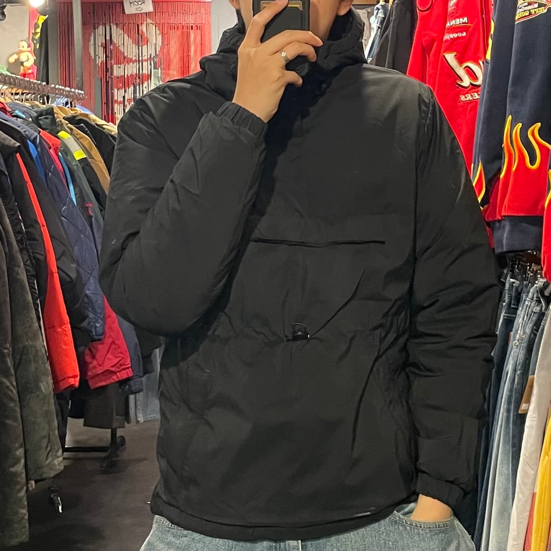 [IM] adidas 아디다스 블랙 아노락 패딩 상품이미지4