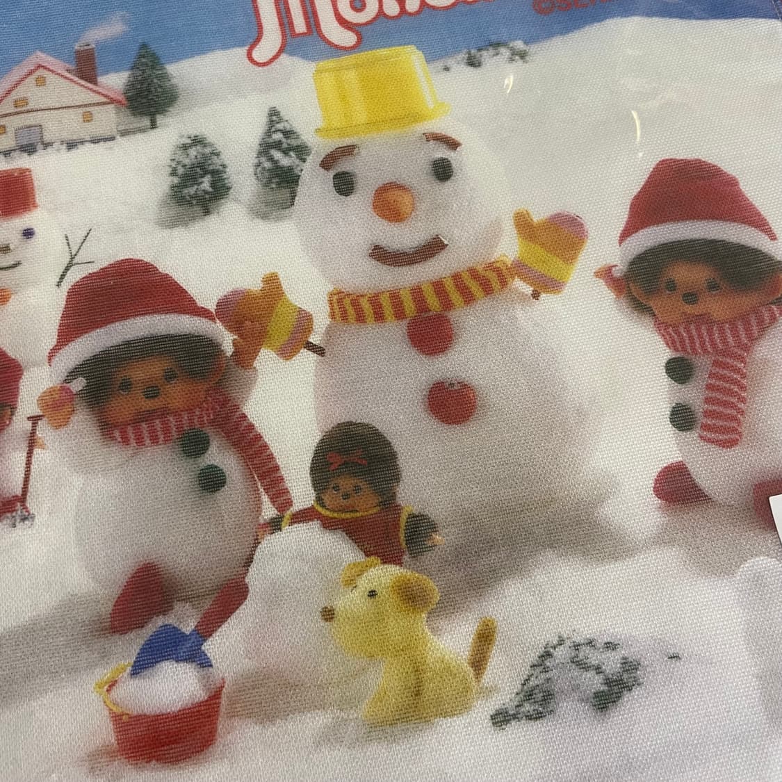 몬치치 사계 겨울 미니 타월 손수건 눈사람 상품이미지2