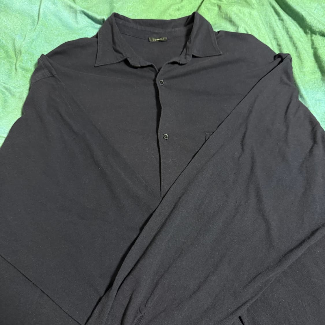 [3]코모리 24SS 네이비 코튼 저지 셔츠 상품이미지9