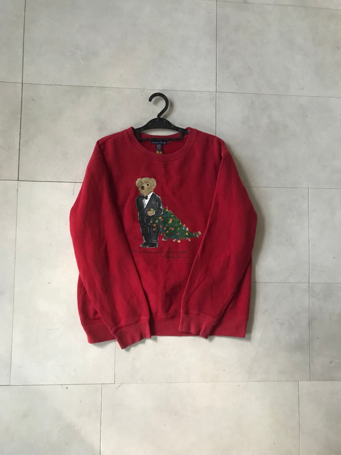 폴로 크리스마스 신사베어 맨투맨 상품이미지6