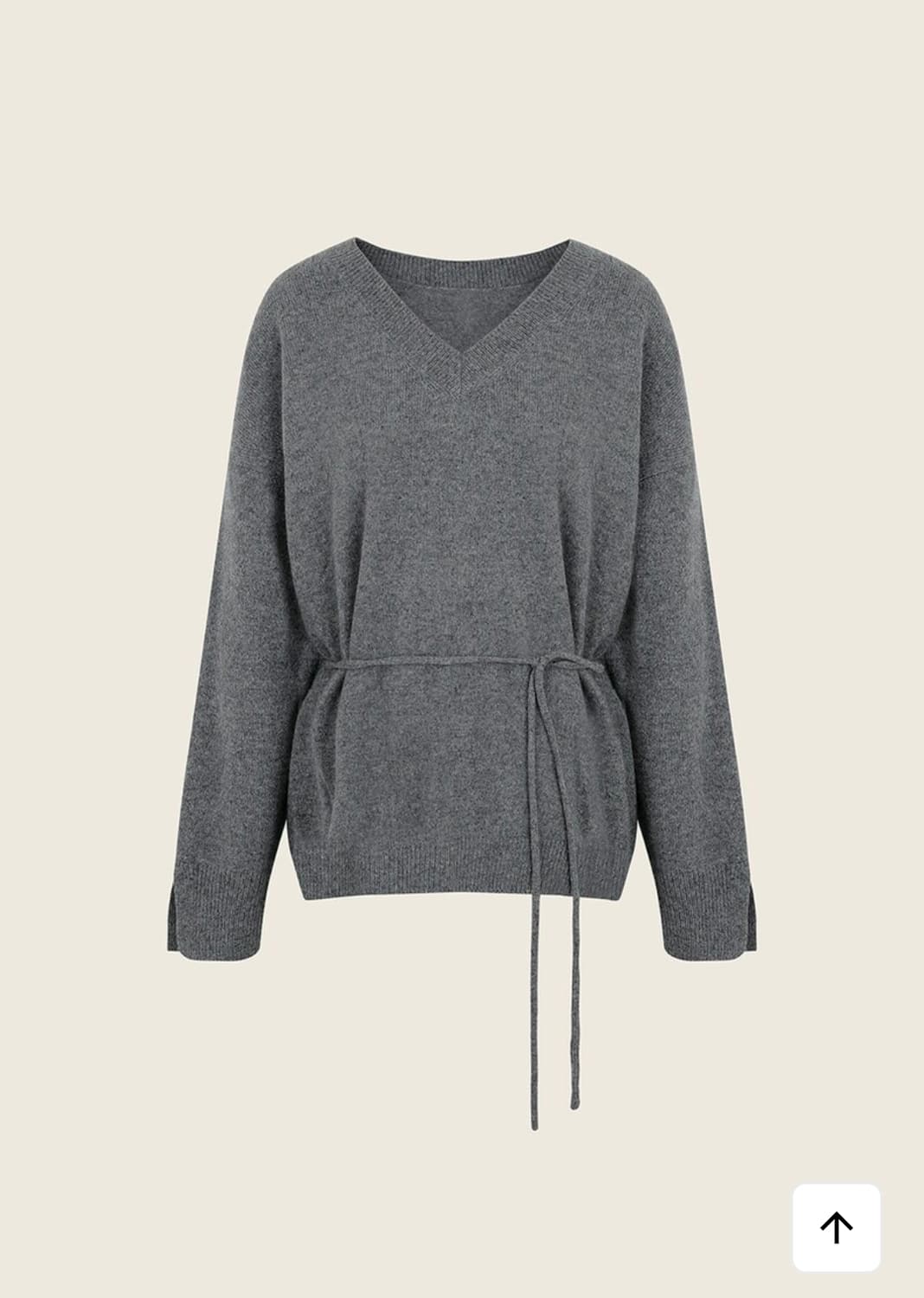 유매르 릴 메리노 브이 니트 그레이 새상품 상품이미지8