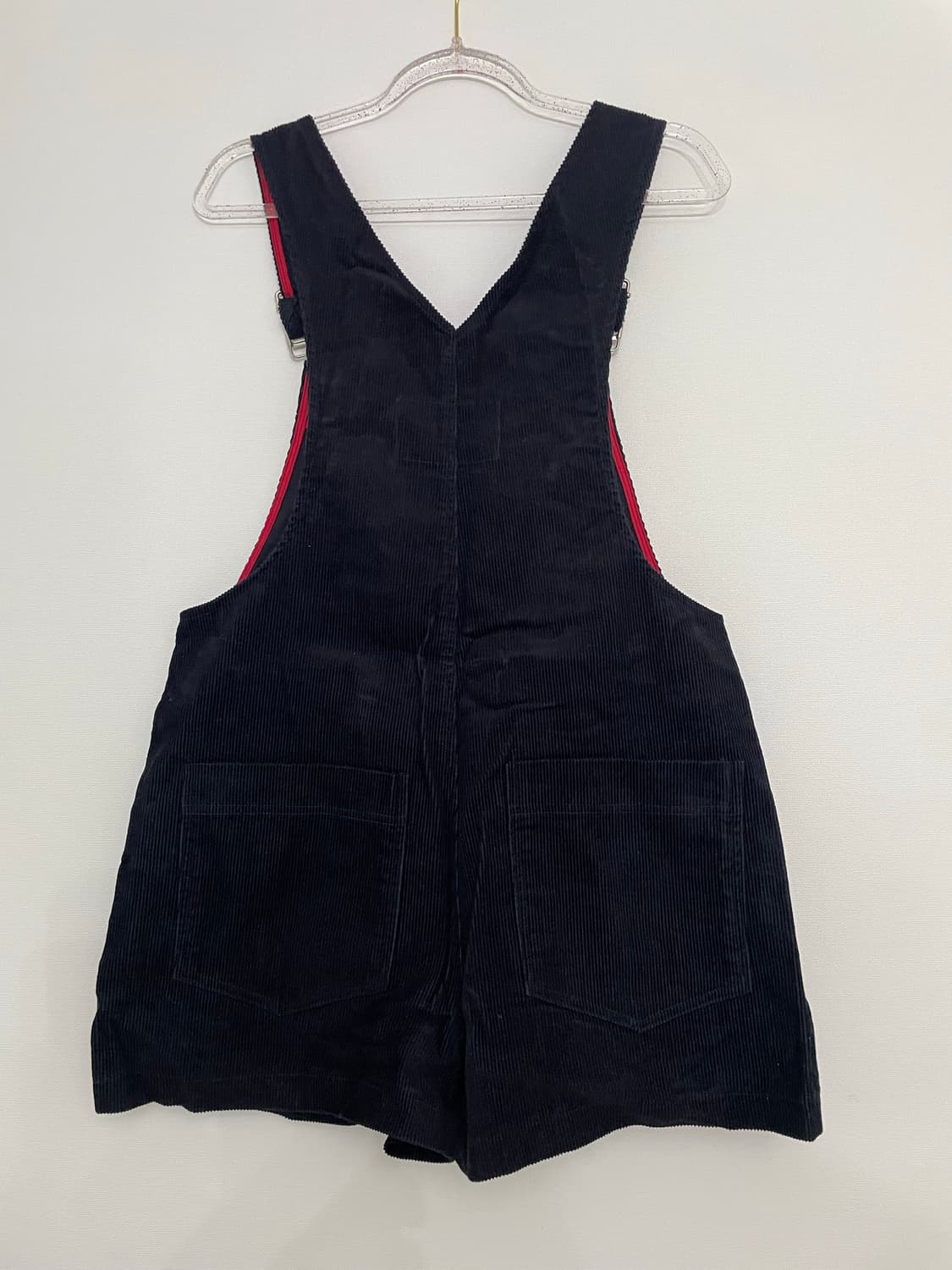 프레클 freckle 코듀로이 멜빵 반바지 블랙 상품이미지8