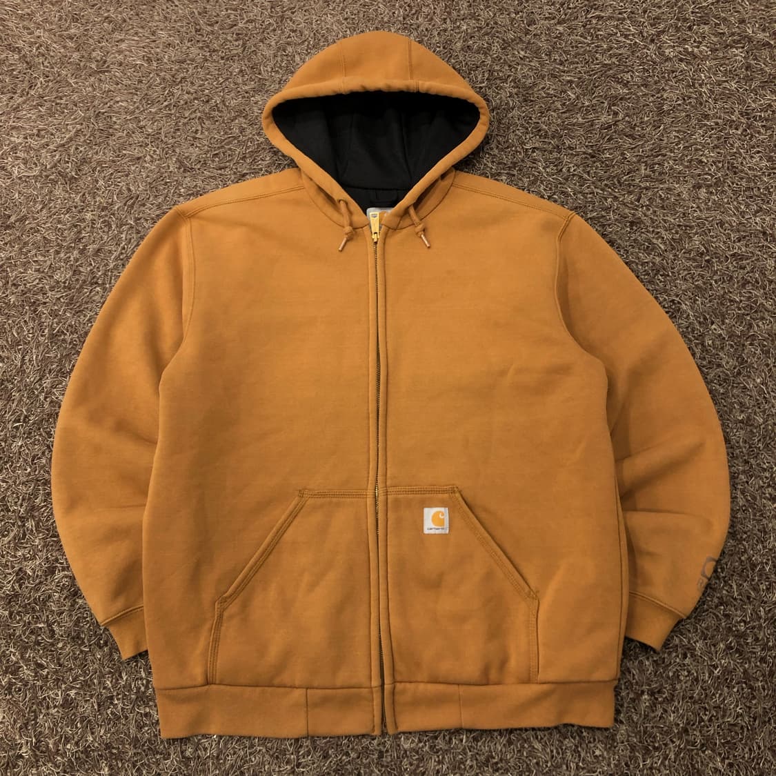 칼하트 레인디펜더 된장 브라운 후드집업 자켓 상품이미지1