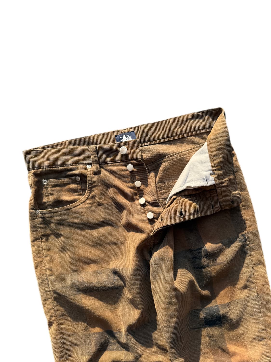 90s 스투시 코듀로이 체크팬츠 32in 상품이미지3