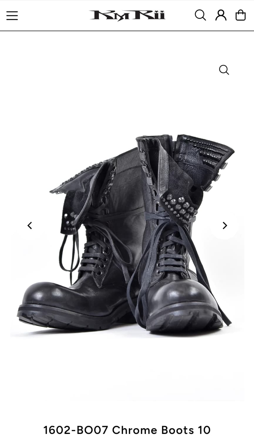 (구매)KMRii chrome boots 10,11 상품이미지1