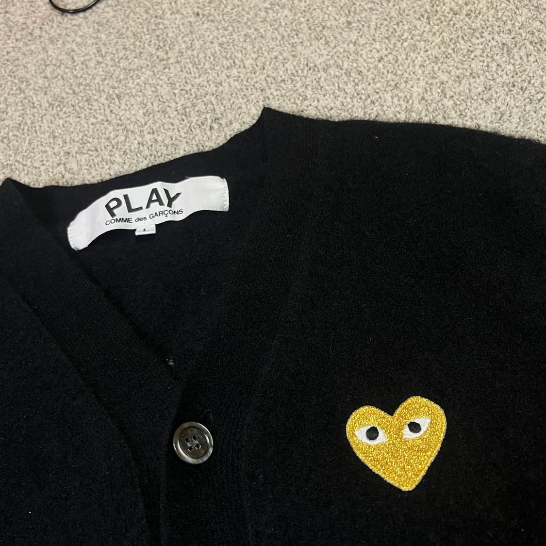 꼼데가르송 하트와펜 울 니트 가디건 상품이미지2