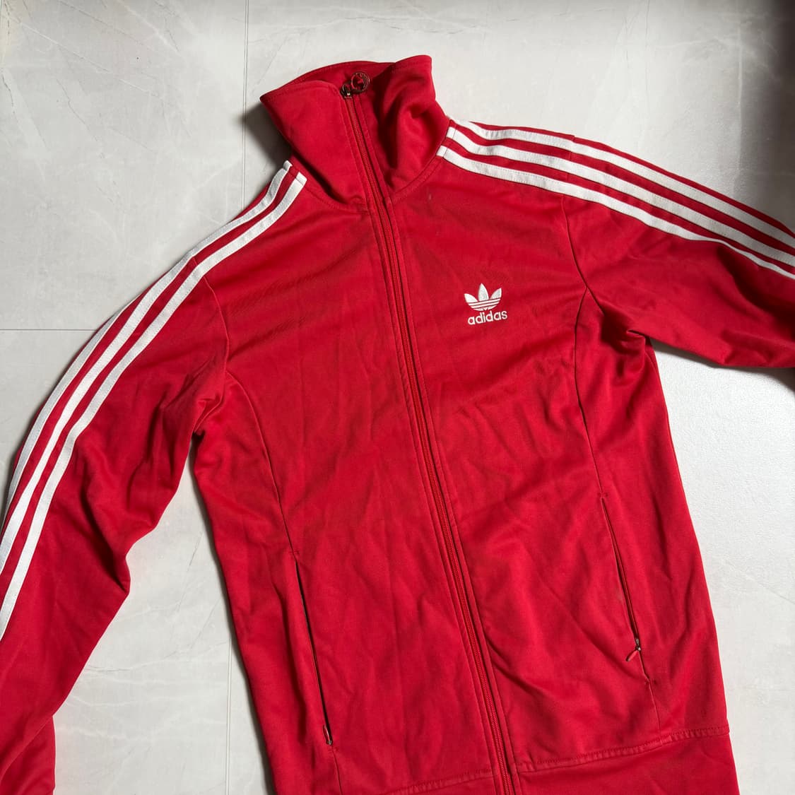아디다스 빨강 트랙탑 파이어버드 져지 M 95 상품이미지1