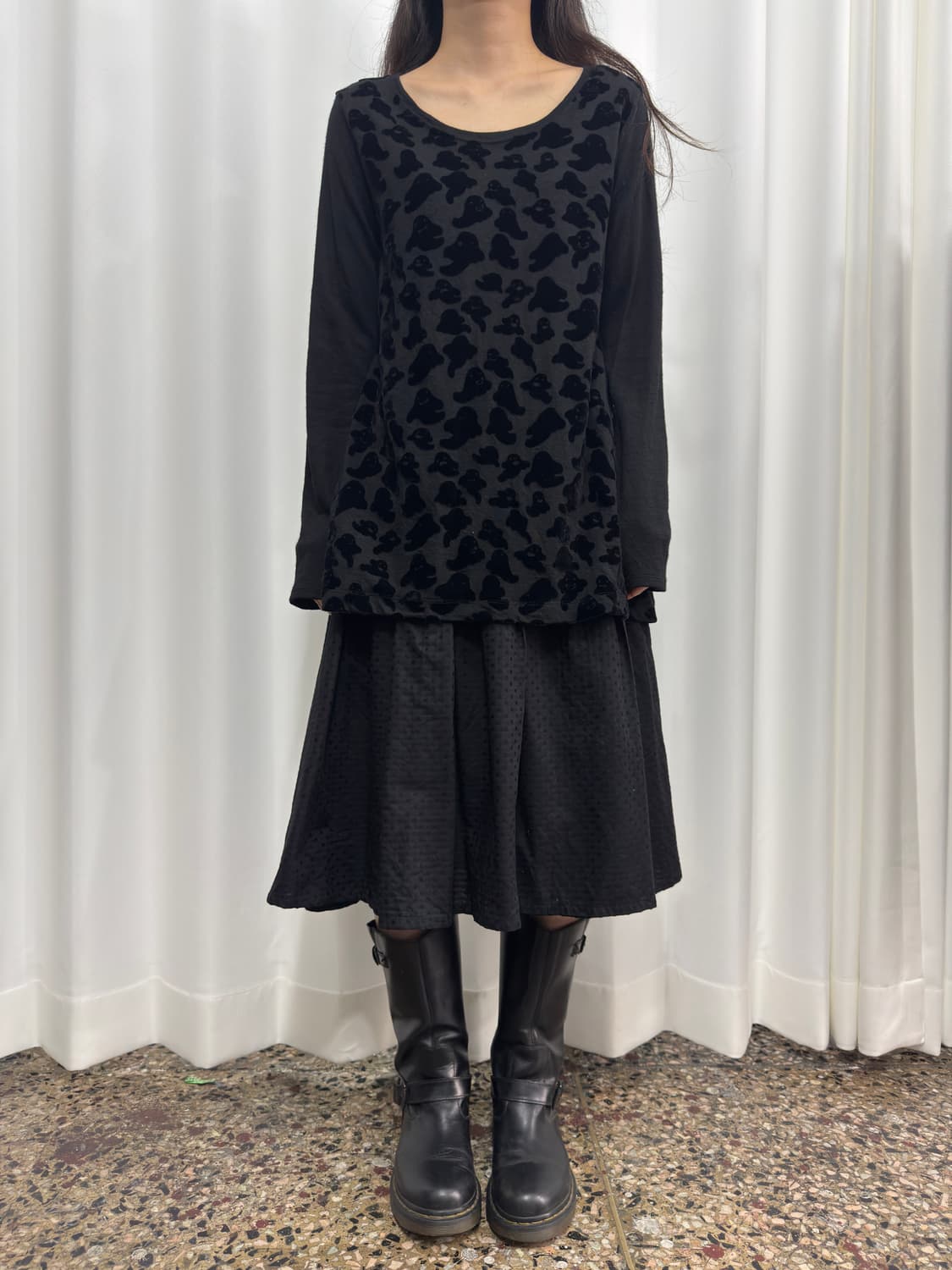zara basic strap midi pleats skirt 상품이미지4
