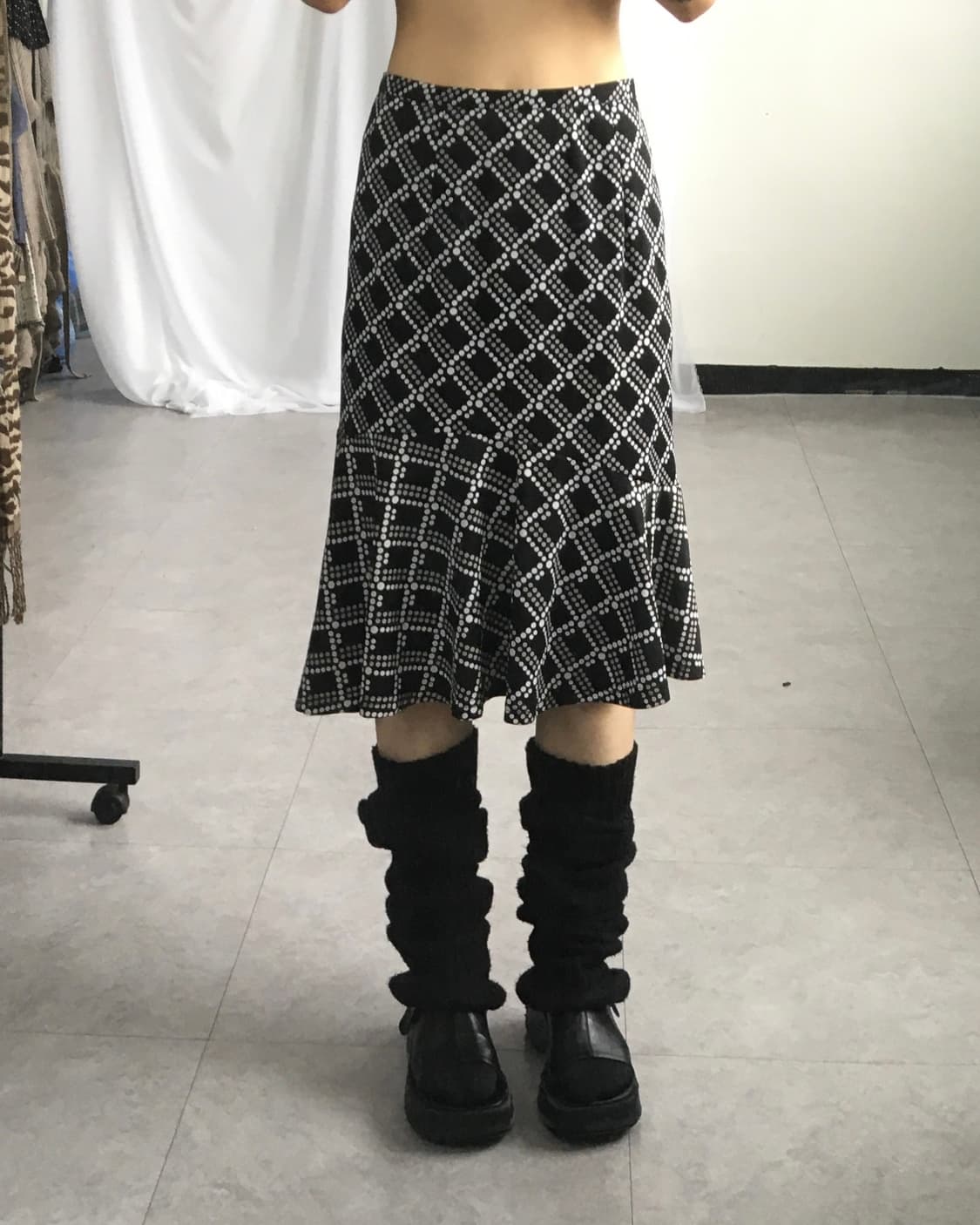 Dot pattern skirt 상품이미지4