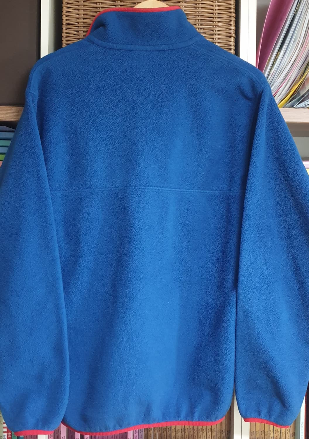 파타고니아 신칠라 스냅티 풀오버 블루 레드트림 M사이즈 상품이미지3