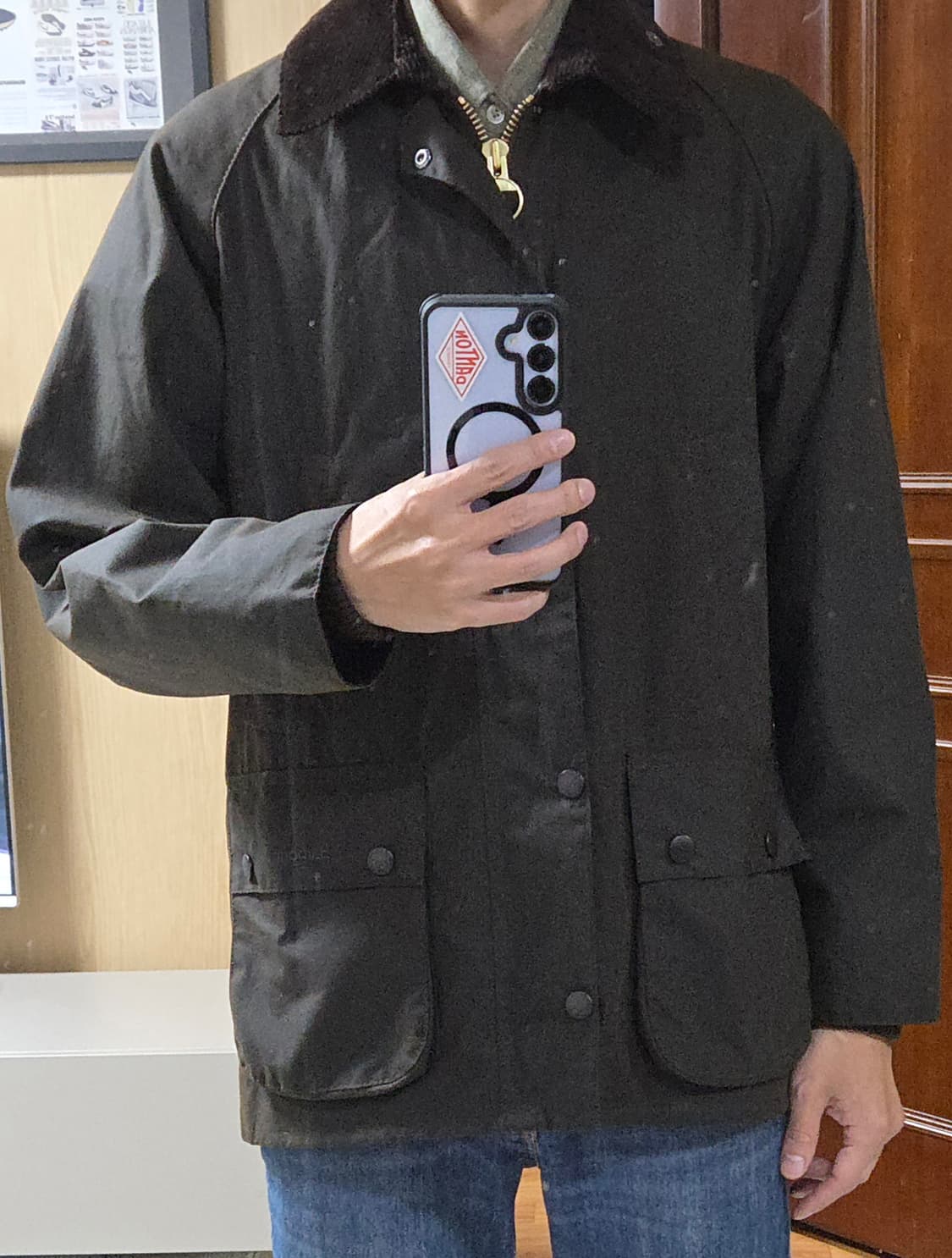 (착샷) 바버 Barbour 클래식 비데일 왁스 자켓 상품이미지8