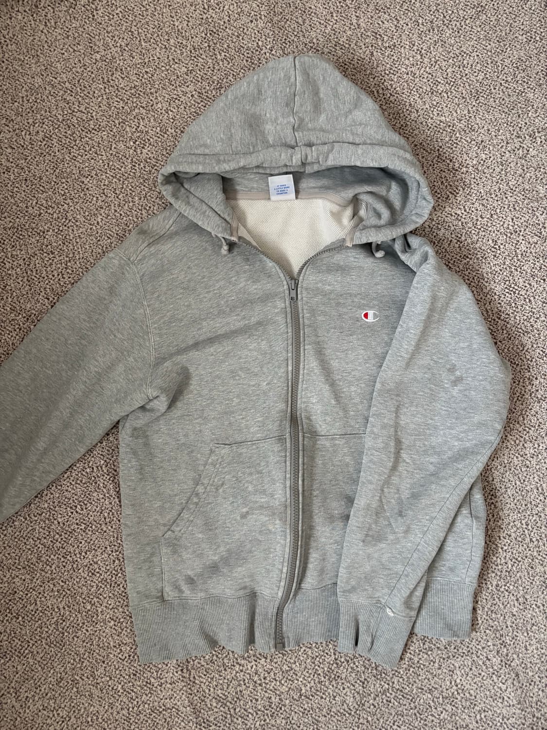 Champion 캐주얼 회색 후드집업 상품이미지2