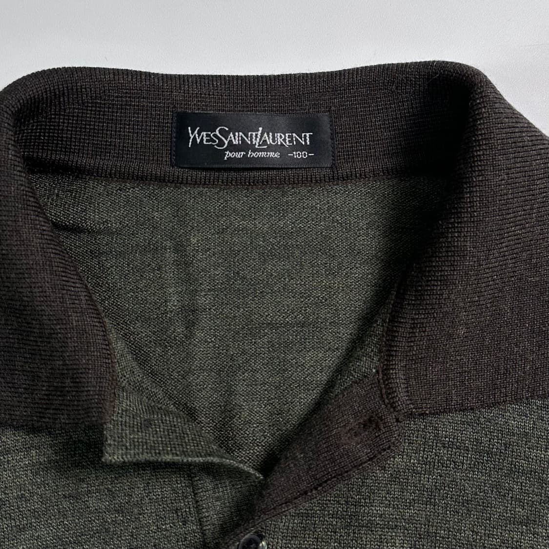 90s 입생로랑 카라 울 니트  상품이미지5