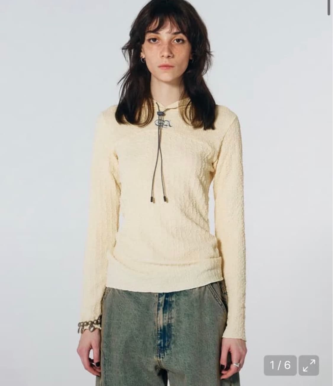 스컬프터 후드 엘로우 롱슬리브 상품이미지2