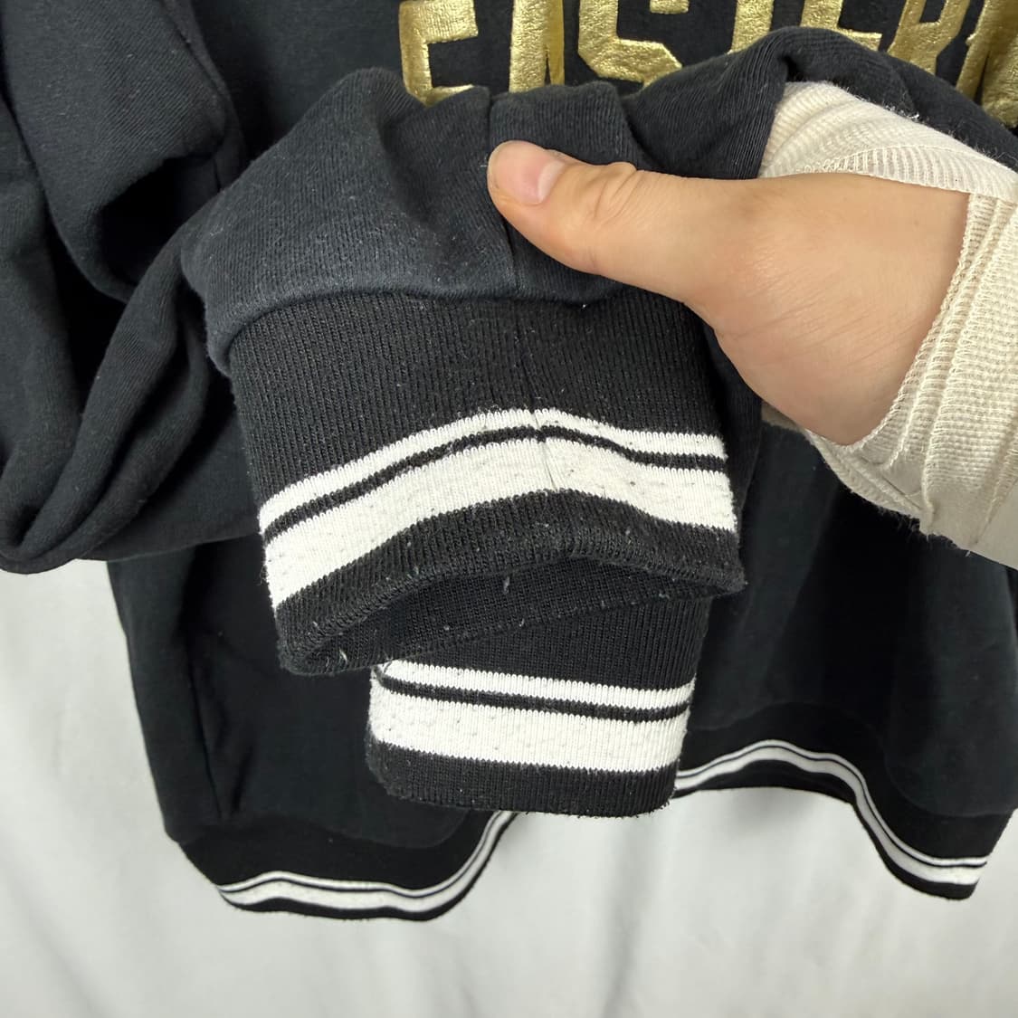 (L) NBA 브루틀린네츠 후드 티 블랙 상품이미지4