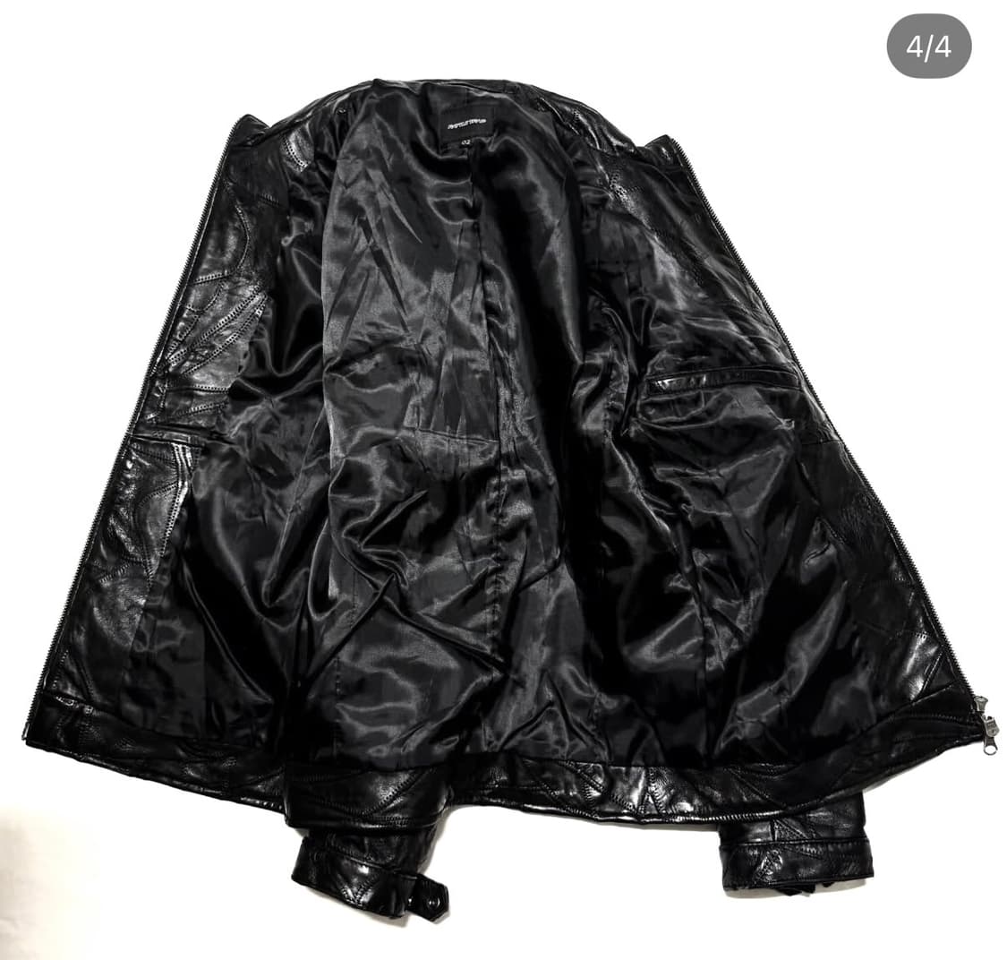 Rattle Trap - 패치워크 레더 자켓 상품이미지4