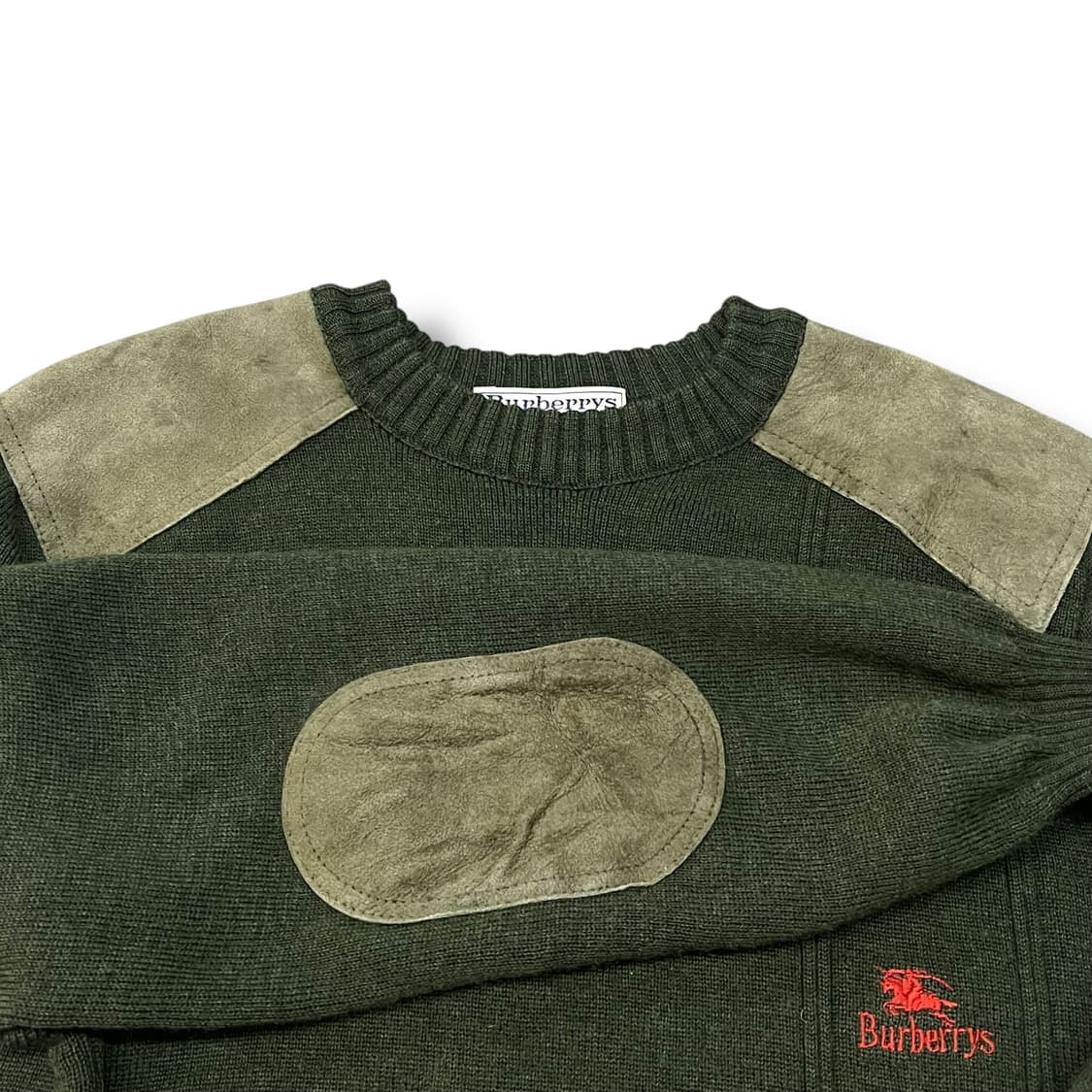  버버리 레더패치 울 니트 y14179 상품이미지6