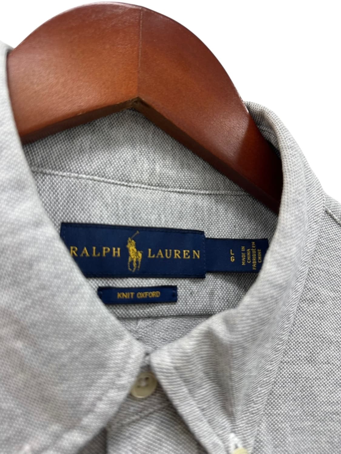 폴로 옥스포드 니트 셔츠 그레이 (L) 상품이미지8