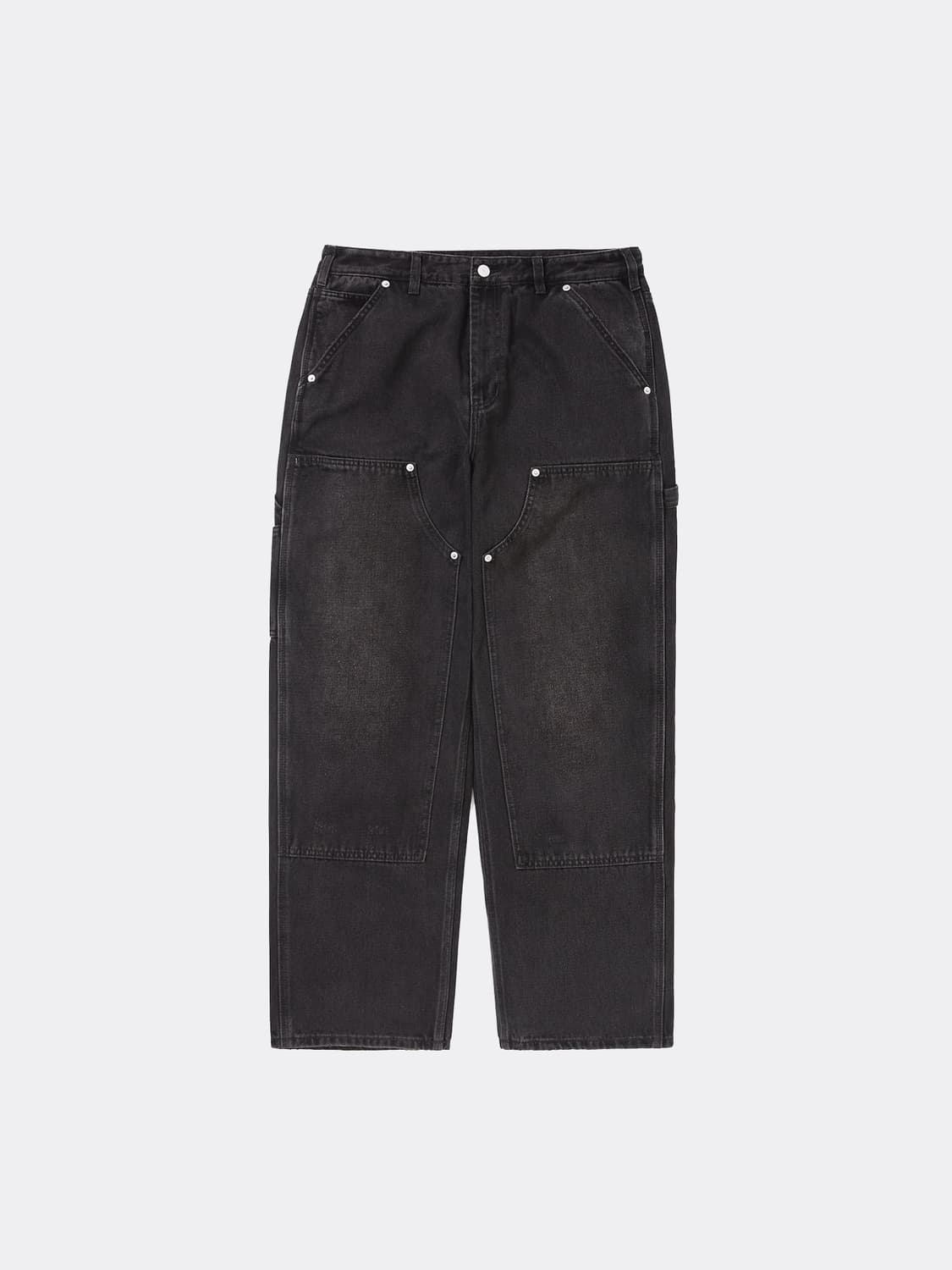 (XL) 디스이즈네버댓 데님 카펜터 더블니 팬츠 블랙 상품이미지1