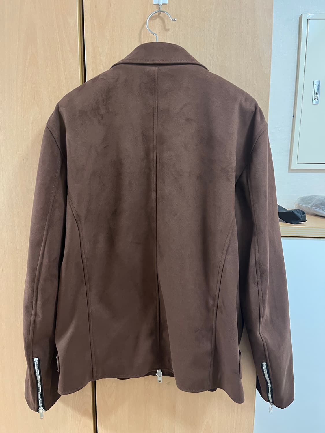 도프제이슨 오버핏 풀업 스웨이드 싱글 자켓 MOCHA XXL 상품이미지2