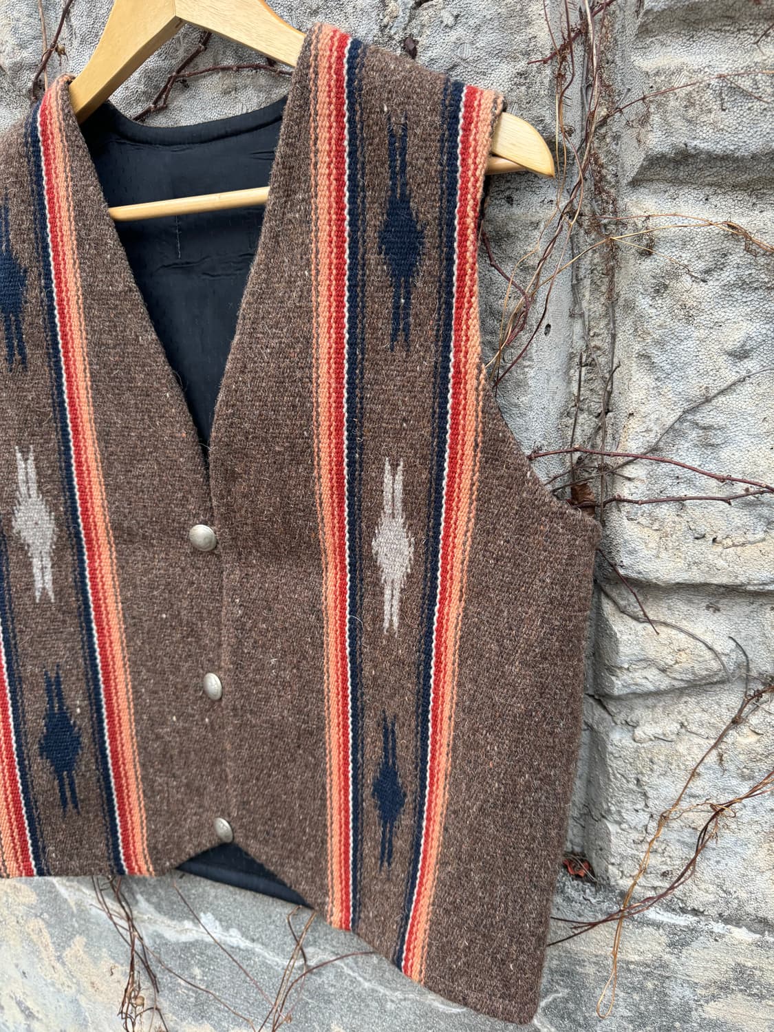 센티넬라 나바호 문양 아트피스 오르테가 치마요 핸드 베스트 조끼 상품이미지3