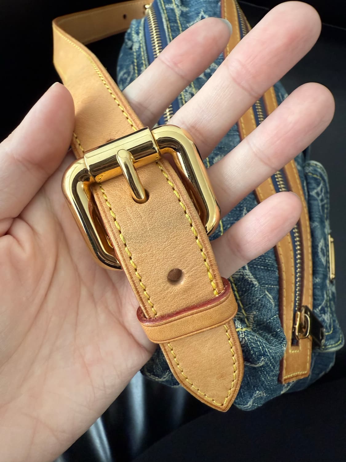 루이비통 데님 배기백 pm (감정서포함) 상품이미지4