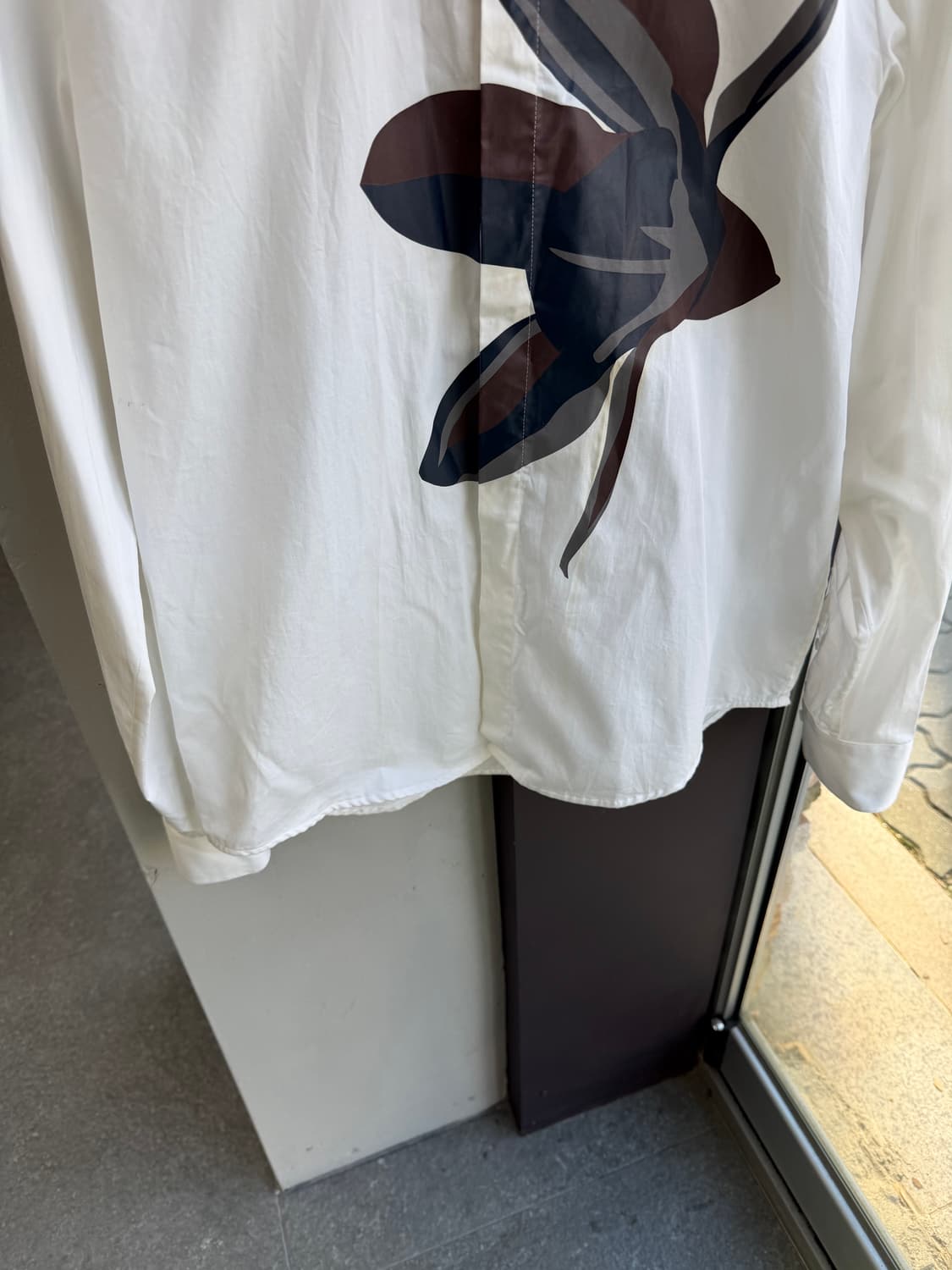 50/ 우영미 플라워패턴 화이트 셔츠 상품이미지4