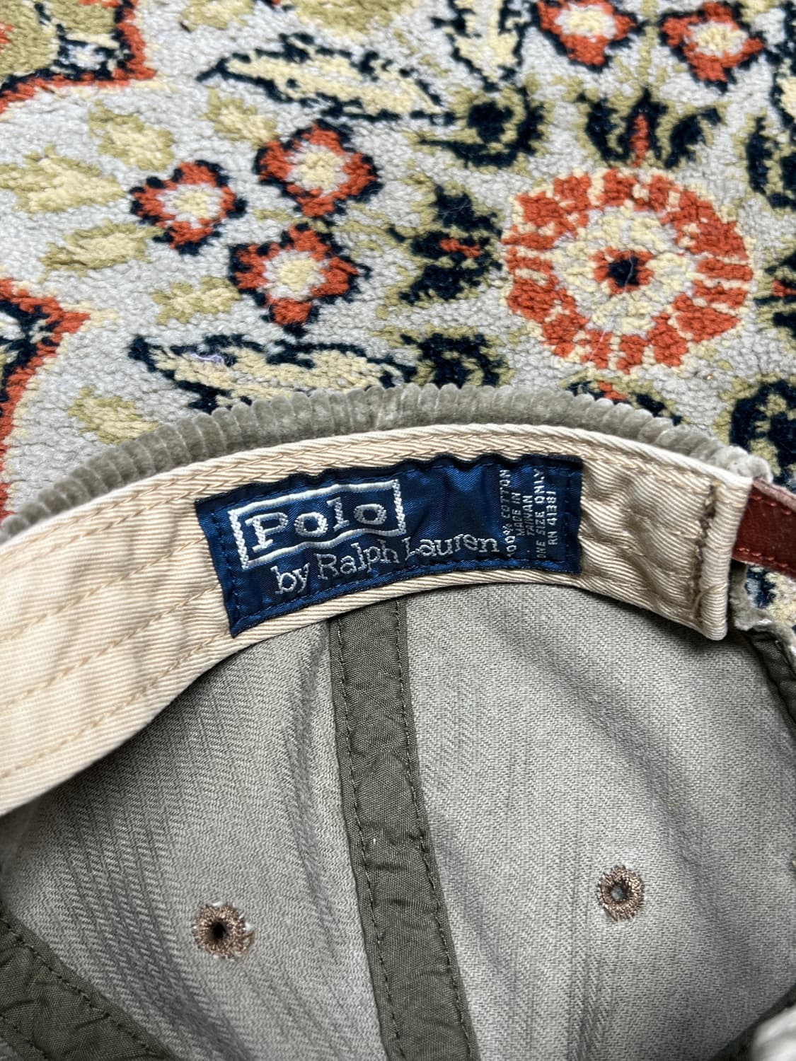 폴로 랄프로렌 코듀로이 볼캡 카키베이지 상품이미지5