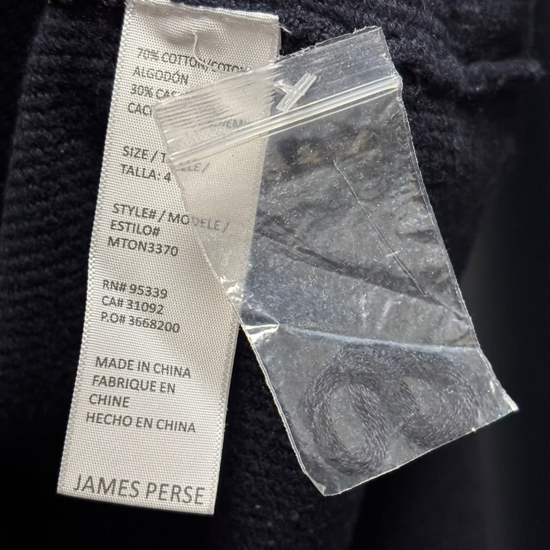 4) 제임스펄스 james perse 코튼 * 캐시미어 써멀 크루넥 상품이미지4